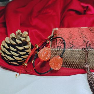 VÒNG TAY HỒ LY CHÚA CẨM THẠCH CAM THIÊN NHIÊN - THẮNG GIANG
