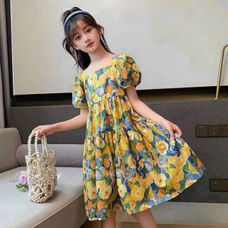 Váy đầm hoa công chúa dành cho bé gái mùa hè 100% lụa mango cao cấp, mềm mại, size từ 10-37kg - đủ mẫu