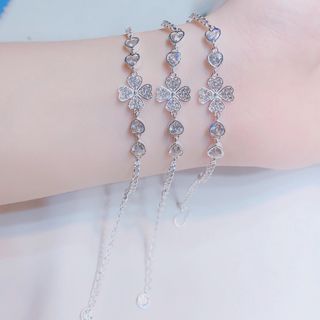 LẮC TAY CỎ BỐN LÁ BẠC TA CAO CẤP - THẮNG GIANG