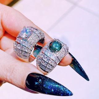NHẪN NAM BẠC Ý XI BẠCH KIM ĐÍNH KIM CƯƠNG MOISSANITE TẶNG KÈM KIỂM ĐỊNH QUỐC TẾ - THẮNG GIANG