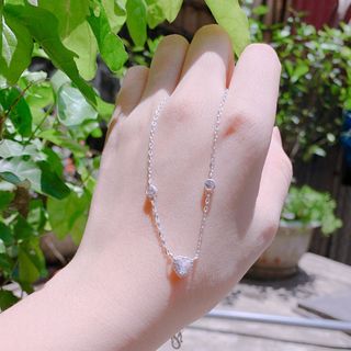 DÂY CHUYỀN LIỀN MẶT TIM TRÒN BẠC TA - THẮNG GIANG