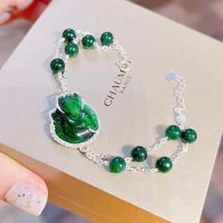 VÒNG TAY HỒ LY ĐÁ THIÊN NHIÊN BỌC BẠC TA - THẮNG GIANG