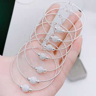 VÒNG TAY BI CẦU ĐÍNH ĐÁ BẠC TA CAO CẤP - THẮNG GIANG