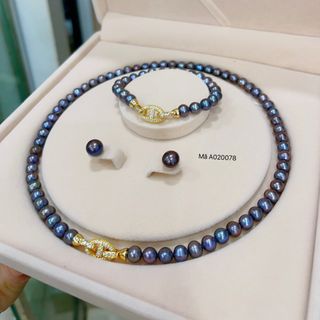 BỘ NGỌC TRAI NUÔI NƯỚC NGỌT MÀU LÔNG CÔNG KHÓA THỜI TRANG - THẮNG GIANG