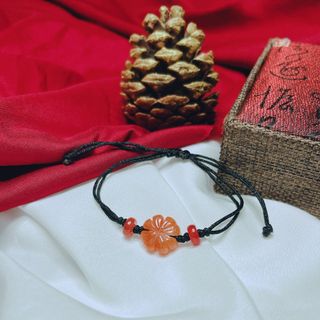VÒNG TAY CỎ BỐN LÁ NGỌC CẨM THẠCH HẾT TẾT SONG ĐIẾU THIÊN NHIÊN - THẮNG GIANG