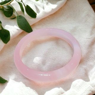 VÒNG TAY CHALCEDONY HỒNG THIÊN NHIÊN BẢN HẸ - THẮNG GIANG