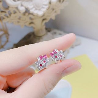 BÔNG TAI MÈO KITTY CHO BÉ BẠC TA CAO CẤP - THẮNG GIANG