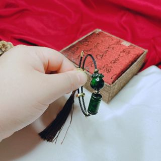VÒNG TAY TÚI TIỀN LU THỐNG NGỌC CẨM THẠCH SƠN THỦY THIÊN NHIÊN - THẮNG GIANG