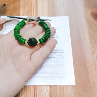 VÒNG TAY XU KIM TIỀN ĐIẾU CẨM THẠCH SƠN THỦY THIÊN NHIÊN - THẮNG GIANG