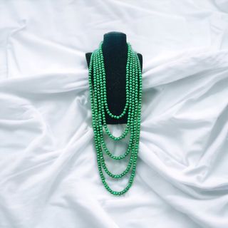 CHUỖI VÒNG CỔ NĂM TẦNG DÁNG DÀI CẨM THẠCH HẦU DÂNG - THẮNG GIANG