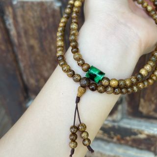 VÒNG TAY TRẦM HƯƠNG TỐC LOẠI 1 PHỐI LU THỐNG NGỌC CẨM THẠCH SƠN THỦY THIÊN NHIÊN - THẮNG GIANG
