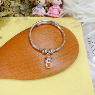 VÒNG TAY HÌNH CON HEO BẠC TA CAO CẤP DÀNH CHO BÉ - THẮNG GIANG