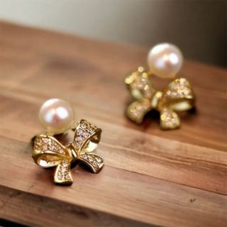 BÔNG TAI NƠ BẠC TA CHUẨN GẮN NGỌC TRAI NUÔI NƯỚC NGỌT THIÊN NHIÊN - THẮNG GIANG