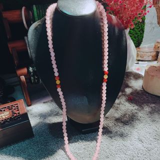 CHUỖI TRÀNG HẠT 108 HẠT THẠCH ANH THIÊN NHIÊN, VÒNG CỔ CAO CẤP - THẮNG GIANG