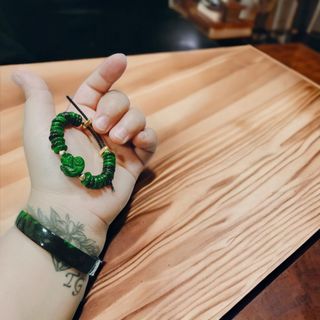 VÒNG TAY HỒ LY ĐIẾU CẨM THẠCH SƠN THỦY THIÊN NHIÊN DÂY CÁP - THẮNG GIANG