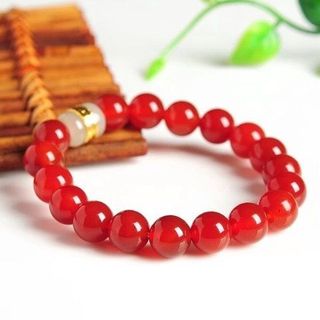 VÒNG TAY LU THỐNG MÃ NÃO ĐỎ 8 LY - THẮNG GIANG