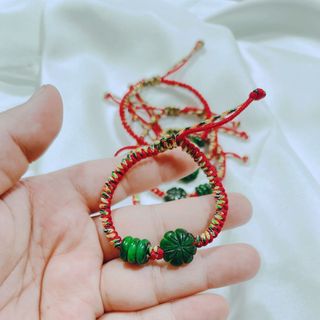 VÒNG TAY CỎ BA LÁ TAM ĐIẾU NGỌC CẨM THẠCH THIÊN NHIÊN - THẮNG GIANG