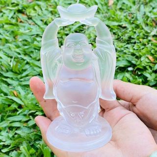TƯỢNG PHẬT DI LẶC ĐÁ LƯU LY ĐỂ BÀN - THẮNG GIANG