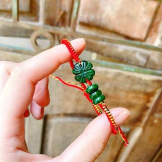 VÒNG TAY CỎ BA LÁ TAM ĐIẾU NGỌC CẨM THẠCH THIÊN NHIÊN - THẮNG GIANG