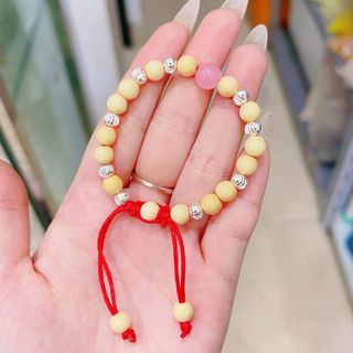 VÒNG TAY DÂU TẰM ĐÁ PHONG THỦY 9 BI BẠC BÉ GÁI - THẮNG GIANG