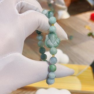 VÒNG TAY HỒ LY NGỌC CẨM THẠCH TÁO XANH THIÊN NHIÊN - THẮNG GIANG