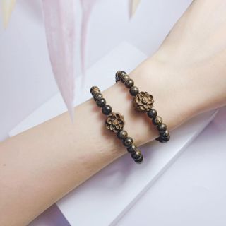 VÒNG TAY HOA SEN TRẦM HƯƠNG SÁNH CHÌM THIÊN NHIÊN 6 LY - THẮNG GIANG