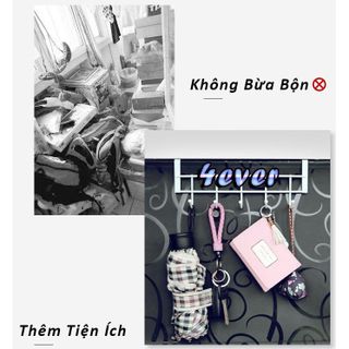 Móc Treo Đồ 5 Chấu Cài Bên Hông Tủ Nhựa - Lưới - Giày Lắp Ghép Dài 25 Cm Màu Trắng Sơn Tĩnh Điện