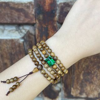 VÒNG TAY TRẦM HƯƠNG TỐC LOẠI 1 PHỐI LU THỐNG NGỌC CẨM THẠCH SƠN THỦY THIÊN NHIÊN - THẮNG GIANG