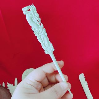 TRÂM CÀI TÓC XƯƠNG MỸ NGHỆ HÌNH RỒNG PHƯỢNG - THẮNG GIANG