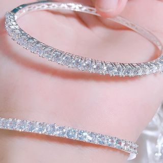 VÒNG TAY BẠC TA CAO CẤP GẮN FULL ĐÁ 5A CÓ THẺ HÓA ĐƠN - THẮNG GIANG
