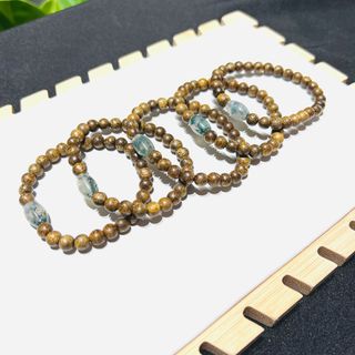 VÒNG TAY TRẦM HƯƠNG TỐC PHỐI LU THỐNG BĂNG NGỌC THỦY TẢO THIÊN NHIÊN - THẮNG GIANG