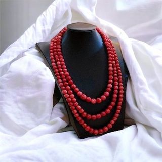 CHUỖI THẠCH ANH HỒNG BA TẦNG HẦU DÂNG - THẮNG GIANG