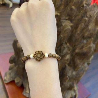 VÒNG TAY TRẦM HƯƠNG TỐC PHỐI SEN VÀ HẠT XƯƠNG MỸ NGHỆ - THẮNG GIANG