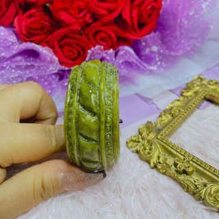 VÒNG TAY BẢN CỐI SERPENTINE THIÊN NHIÊN CHẠM KHẮC THỦ CÔNG - THẮNG GIANG