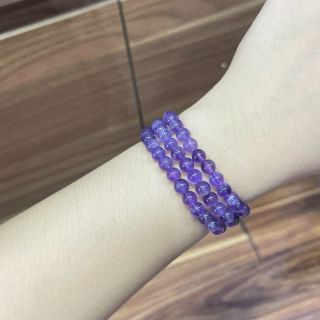 VÒNG TAY THẠCH ANH TÍM PHỚT VIP THIÊN NHIÊN - THẮNG GIANG