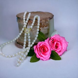 CHUỖI DÂY CHUYỀN NGỌC TRAI NUÔI PHỐI CHARM KHÓA - THẮNG GIANG