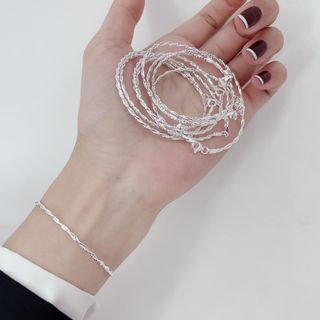 VÒNG TAY TAY BẠC Ý XOẮN CÓ THẺ HÓA ĐƠN - THẮNG GIANG