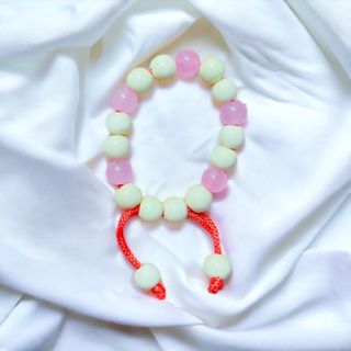 VÒNG TAY DÂU TẰM CÀNH PHỐI ĐÁ THẠCH ANH HỒNG THIÊN NHIÊN - THẮNG GIANG