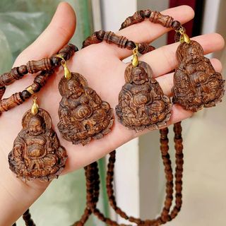 DÂY CHUYỀN PHẬT DI LẶC TRẦM HƯƠNG SÁNH CHÌM THIÊN NHIÊN - THẮNG GIANG