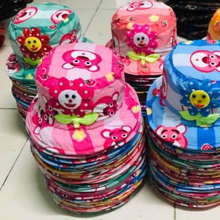Nón bucket trẻ em đủ mẫu có một hoa NB