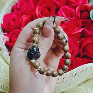 VÒNG TAY TRẦM HƯƠNG TỐC PHỐI HỒ LY THẠCH ANH KHÓI THIÊN NHIÊN - THẮNG GIANG