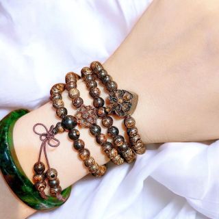VÒNG TAY HƯƠNG SÁNH CHÌM PHỐI LÁ BỒ ĐỀ VÀ SEN - THẮNG GIANG
