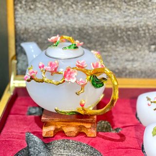 BỘ ẤM CHÉN NGỌC ONYX THIÊN NHIÊN - THẮNG GIANG