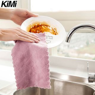 Khăn Bếp Lau Đa Năng, Cốc Chén, Bát Đĩa, Thấm Nước Chống Dính Dầu Hai Mặt Dày Dặn - Kimi Decor