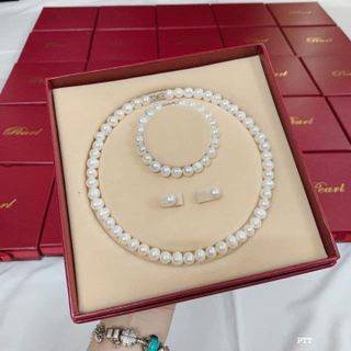 BỘ TRANG SỨC NGỌC TRAI NUÔI NƯỚC NGỌT THIÊN NHIÊN KÈM HỘP - THẮNG GIANG