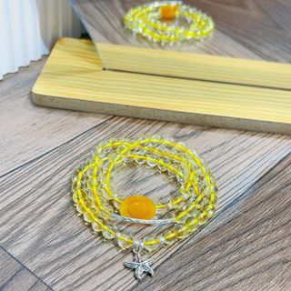 VÒNG TAY THẠCH ANH VÀNG THIÊN NHIÊN PHỐI CHARM BẠC TA CAO CẤP - THẮNG GIANG
