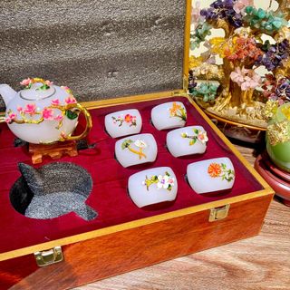 BỘ ẤM CHÉN NGỌC ONYX THIÊN NHIÊN - THẮNG GIANG