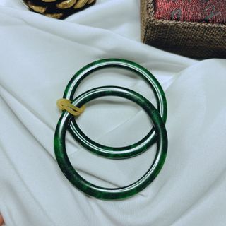 VÒNG TAY CẶP ĐÔI NGỌC CẨM THẠCH SƠN THỦY THIÊN NHIÊN - THẮNG GIANG