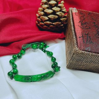VÒNG TAY CẨM THẠCH KHẮC THIÊN NHIÊN TẾT DÂY - THẮNG GIANG