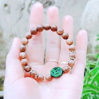 VÒNG TAY TRẦM HƯƠNG TỐC PHỐI XU KIM TIỀN CẨM THẠCH SƠN THỦY THIÊN NHIÊN - THẮNG GIANG
